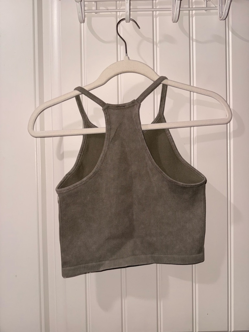 Altar'd State Ribbed Olive Tank with Racerback - Picture 2 of 2